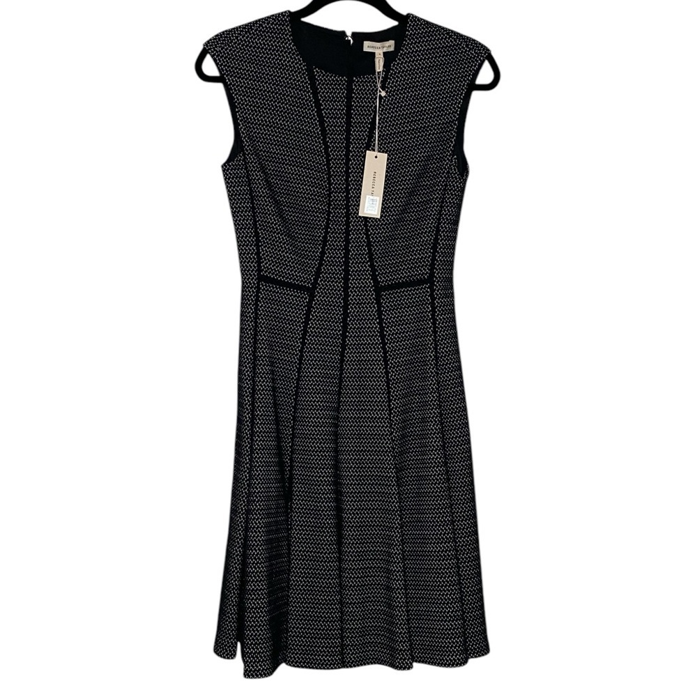 Rebecca Taylor Dress Size 4 Black White NWT